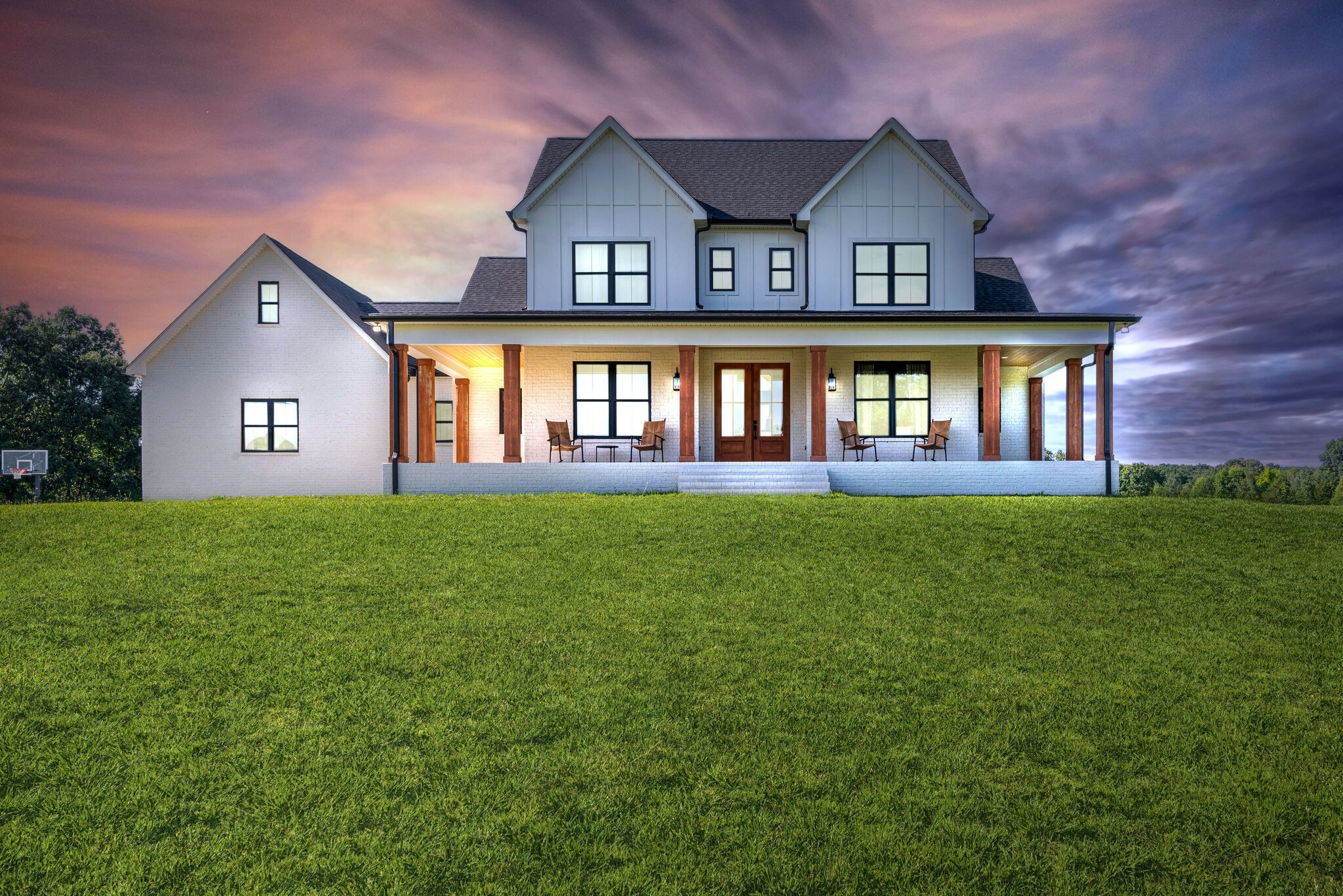 1386 Eno Road Dickson, TN 37055 - Photo 56 of 59 front view of a house with a yard
