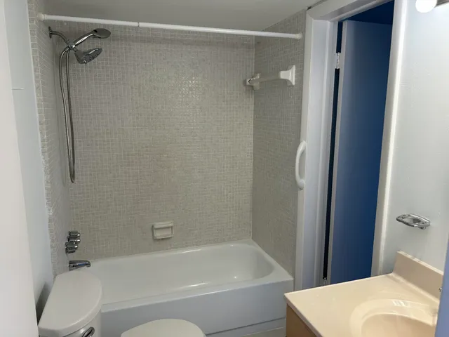 a view of a yard with front door