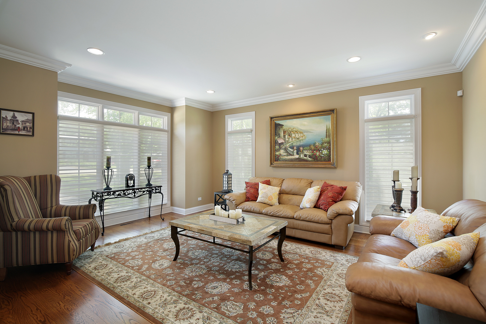 608 Revere Road Glenview, IL 60025 - Photo 4 of 34 a living room with furniture and a large window