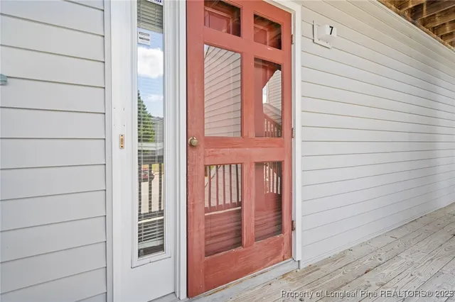 a view of front door