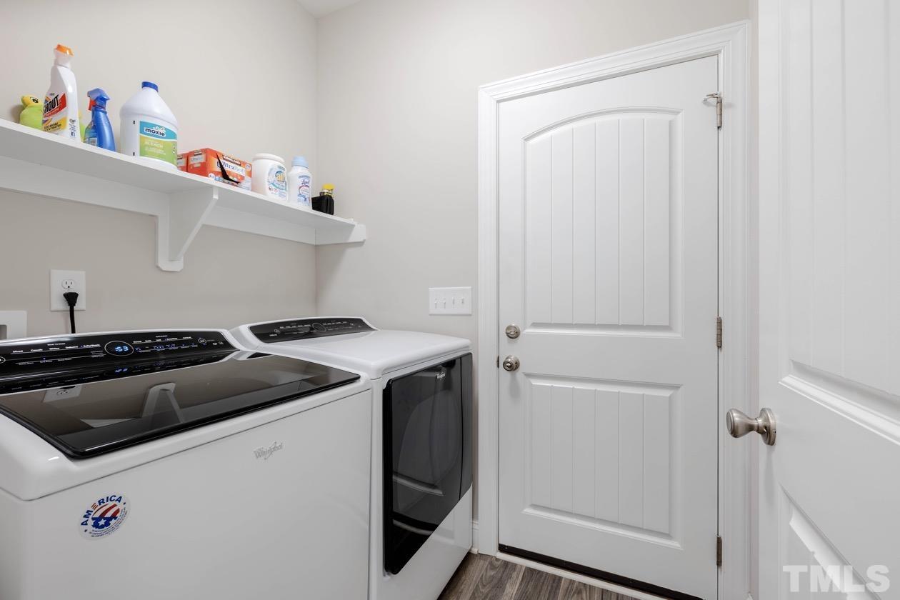 1518 Tom Oakley Road Timberlake, NC 27583 - Photo 30 of 55 a utility room with dryer and washer