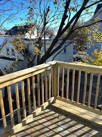 a view of a wooden fence