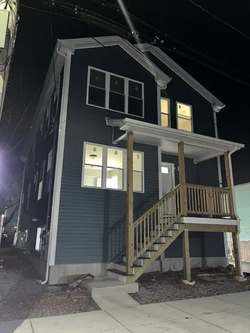 a front view of a house