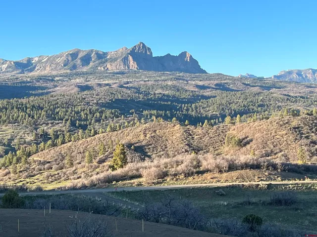 a view of lake with mountain