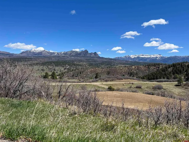 a view of a lake with a mountain