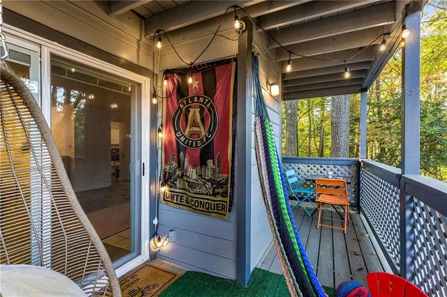 a view of yard along with trees