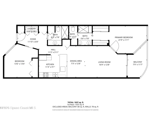 $425,000 | 3031 South Atlantic Avenue, Unit 202, Cocoa Beach, FL 32931