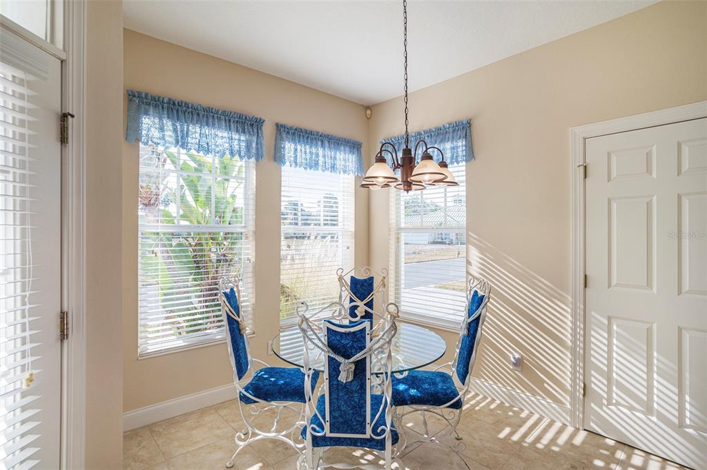 320 Ibisview Lane Apollo Beach, FL 33572 - Photo 14 of 30 a view of a dining room with furniture wooden floor and a chandelier