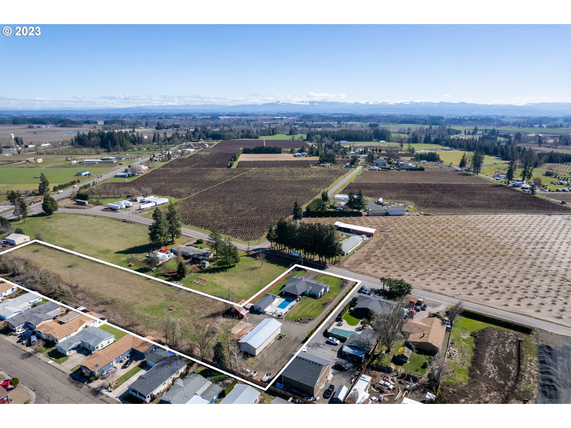 1485 Cooley Road Woodburn, OR 97071 - Photo 32 of 32 an aerial view of a city