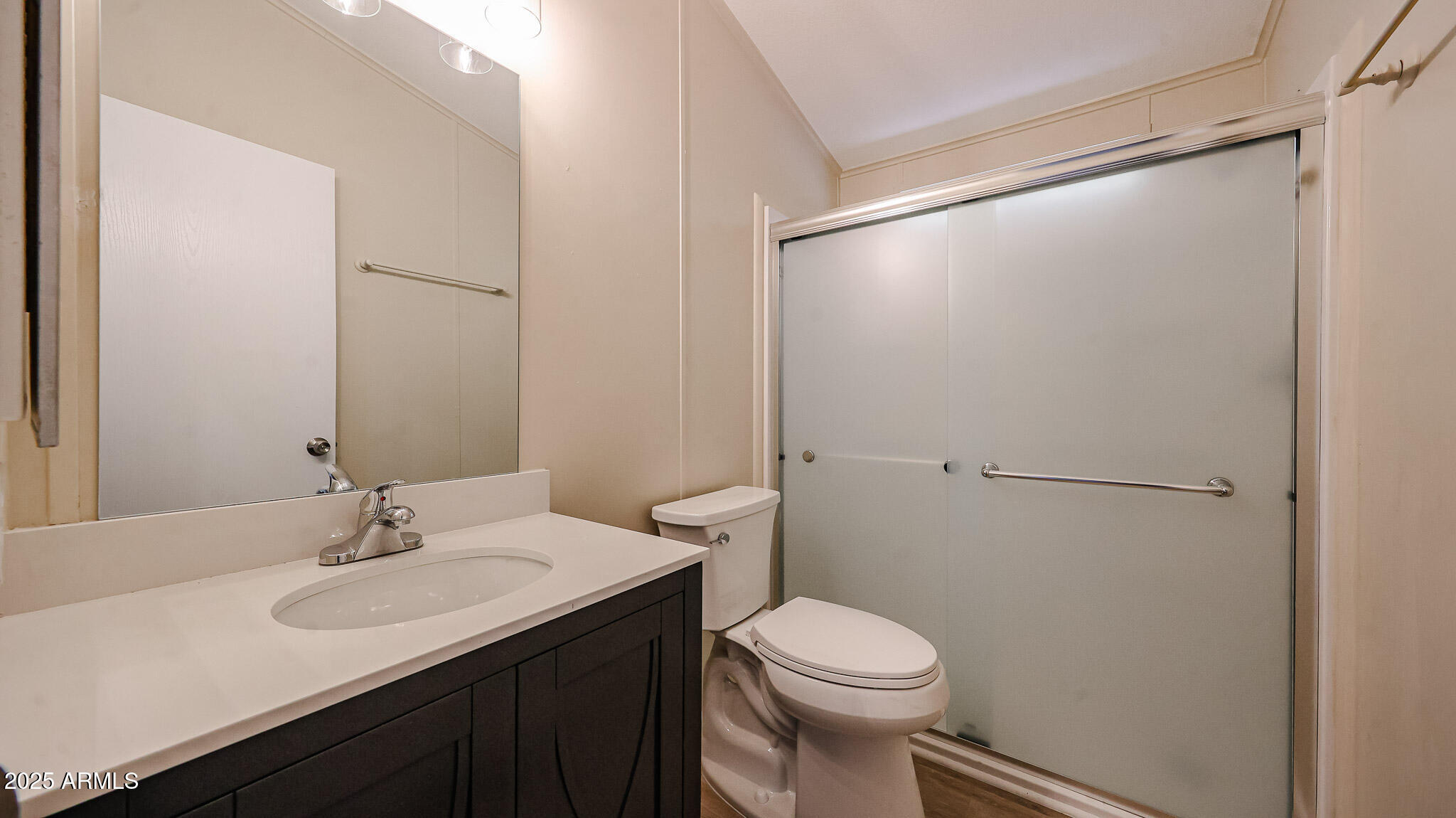 3901 East Pinnacle Peak Road, Unit 108 Phoenix, AZ 85050 - Photo 20 of 30 a bathroom with a sink and a mirror