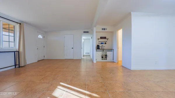 a view of empty room