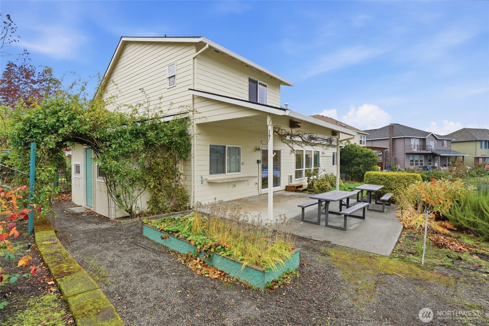 3550 Northeast 214th Avenue Fairview, OR 97024 - Photo 28 of 40 a view of a house with backyard and sitting area