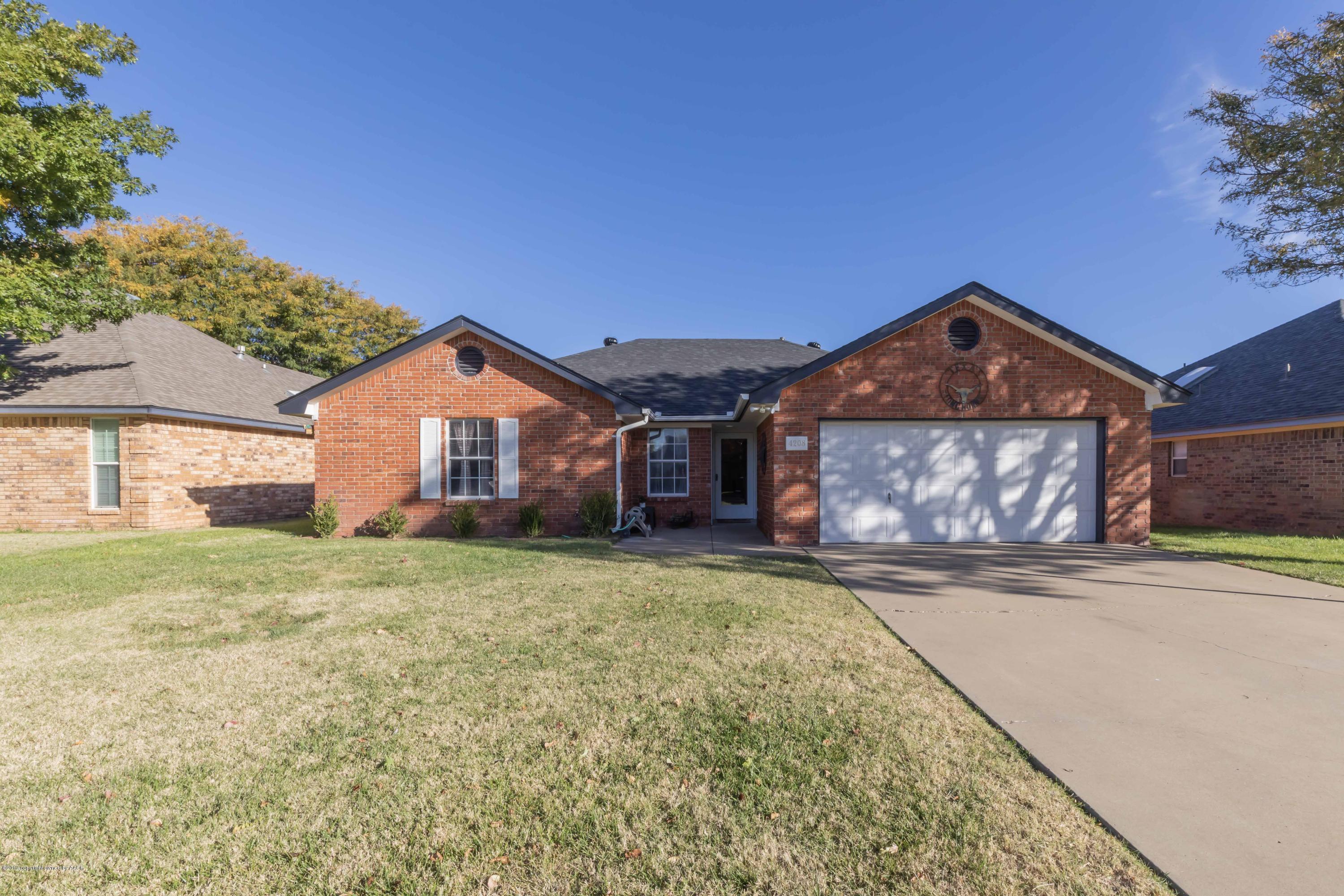 4208 Rincon Avenue Amarillo, TX 79110 - Photo 1 of 38 FRONT VIEW 1