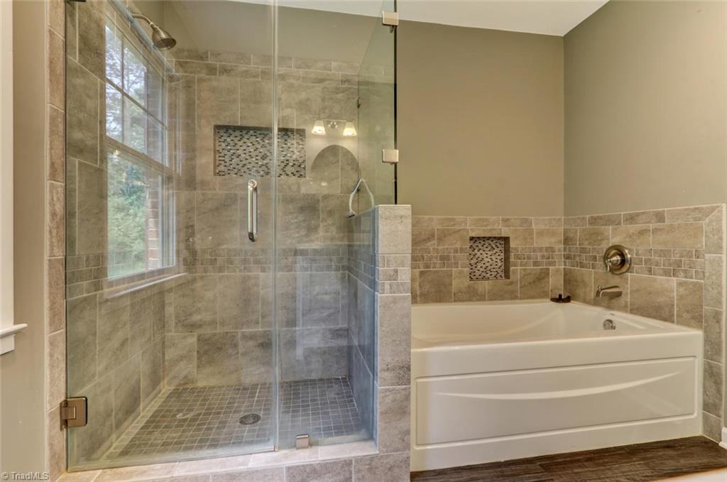 3389 Wayne White Road Climax, NC 27233 - Photo 12 of 30 Master bathroom - walk in shower & tub
