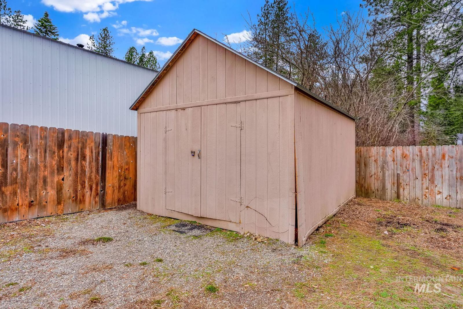 8561 Nebraska Street Rathdrum, ID 83858 - Photo 42 of 50 View of shed featuring a fenced backyard