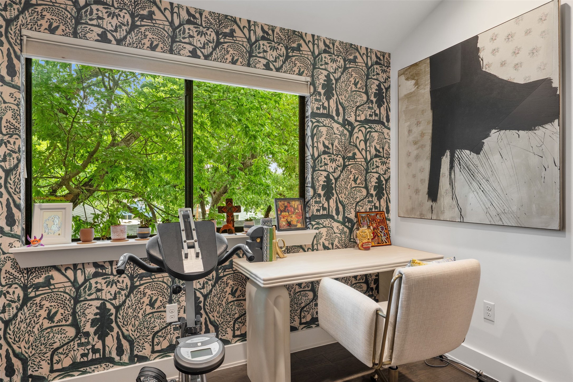 4615 Depew Avenue Austin, TX 78751 - Photo 26 of 40 Bedroom #2 upstairs with tree top views