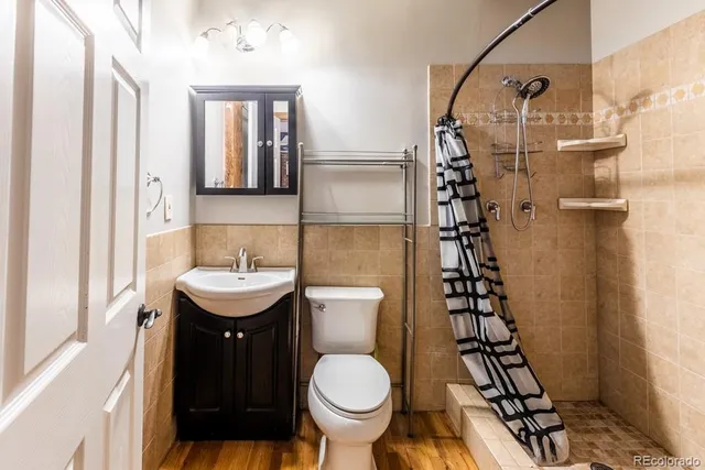 a view of a balcony with an ocean view