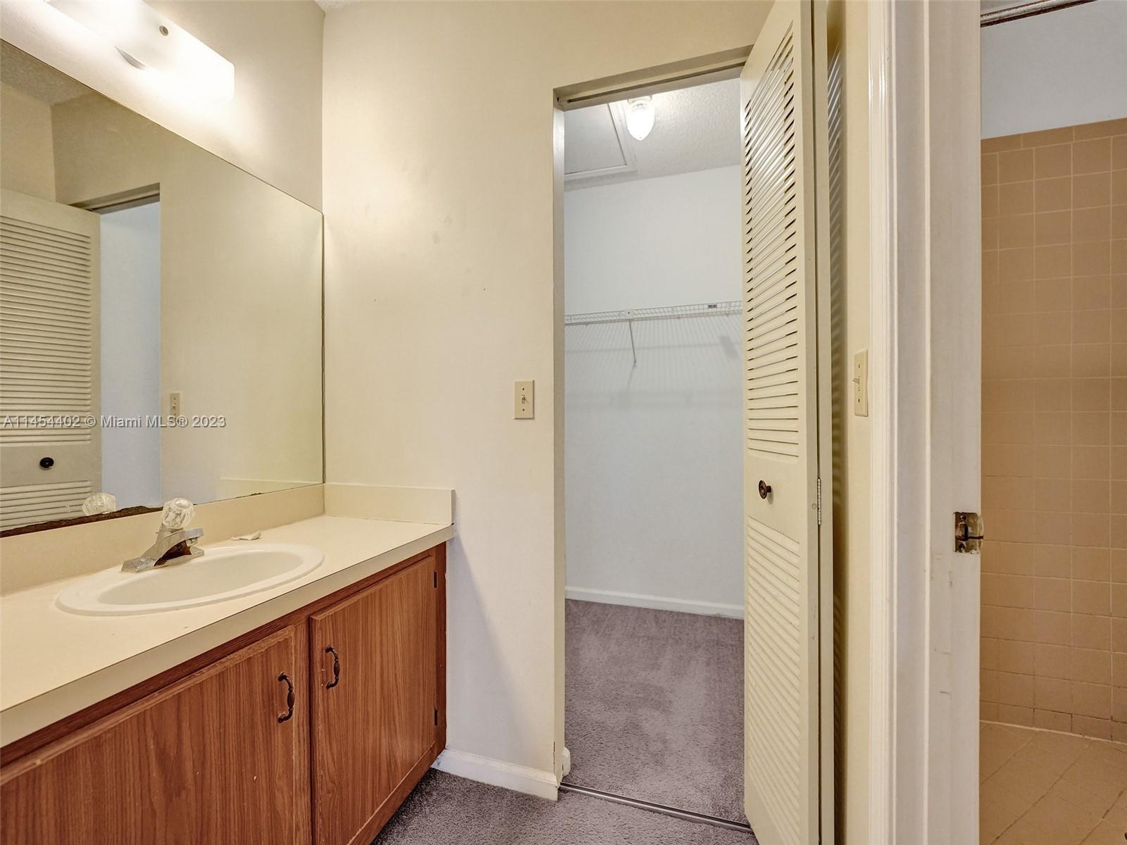 321 Olivewood Place, Unit O221 Boca Raton, FL 33431 - Photo 28 of 56 a bathroom with a sink and a mirror