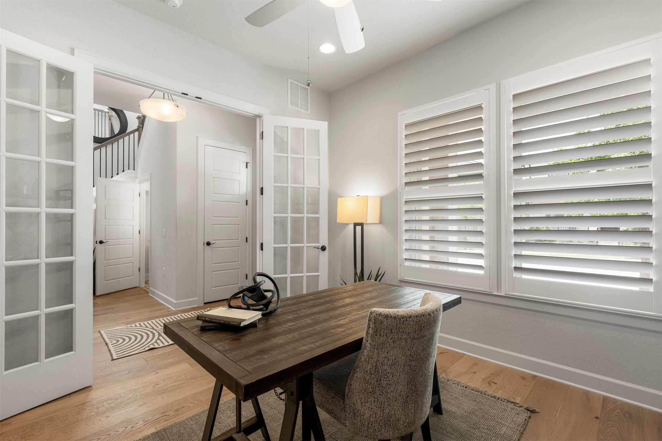 4313 Vaughan Street Austin, TX 78723 - Photo 6 of 39 The location of the office near the front door is ideal for receiving clients or maintaining focus while working from home