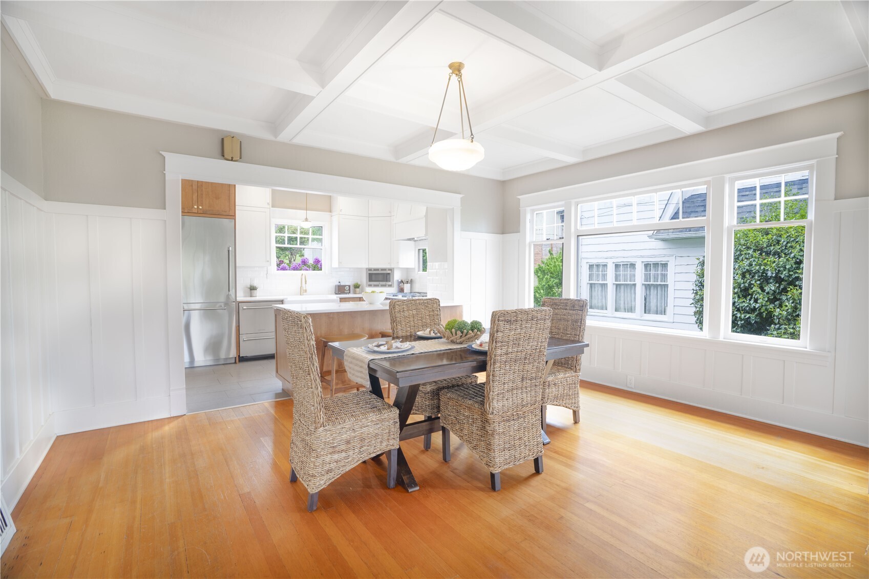 712 33rd Street Everett, WA 98201 - Photo 7 of 29 a view of a dining room with furniture window and outside view