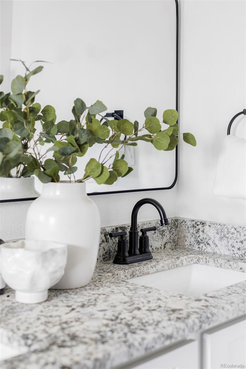 3406 South Stuart Street Denver, CO 80236 - Photo 17 of 34 a picture of a sink with a dining table and chair