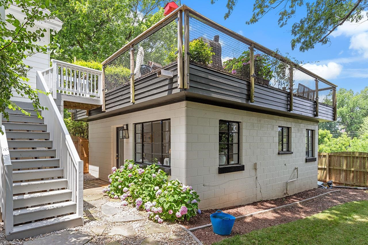 502 Cleveland Street Raleigh, NC 27605 - Photo 24 of 36 a front view of a house with plants