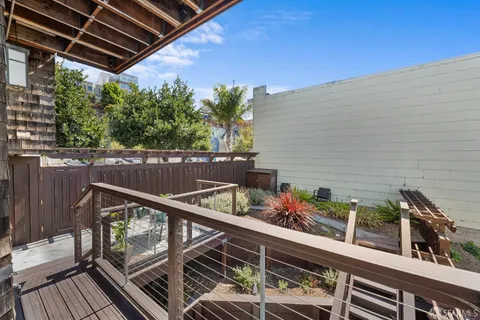 a view of a chairs and table in the terrace
