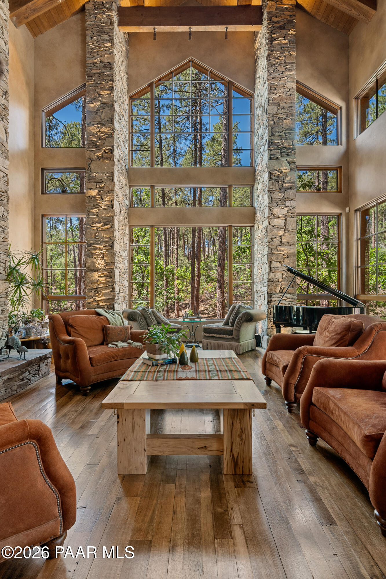 1515 High Valley Ranch Road Prescott, AZ 86303 - Photo 18 of 76 a living room with furniture and a large window