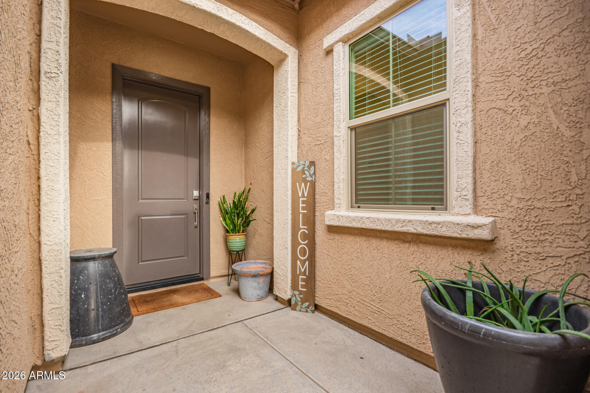 3918 West McNeil Street Laveen, AZ 85339 - Photo 8 of 42 a potted plant sitting in front of a door