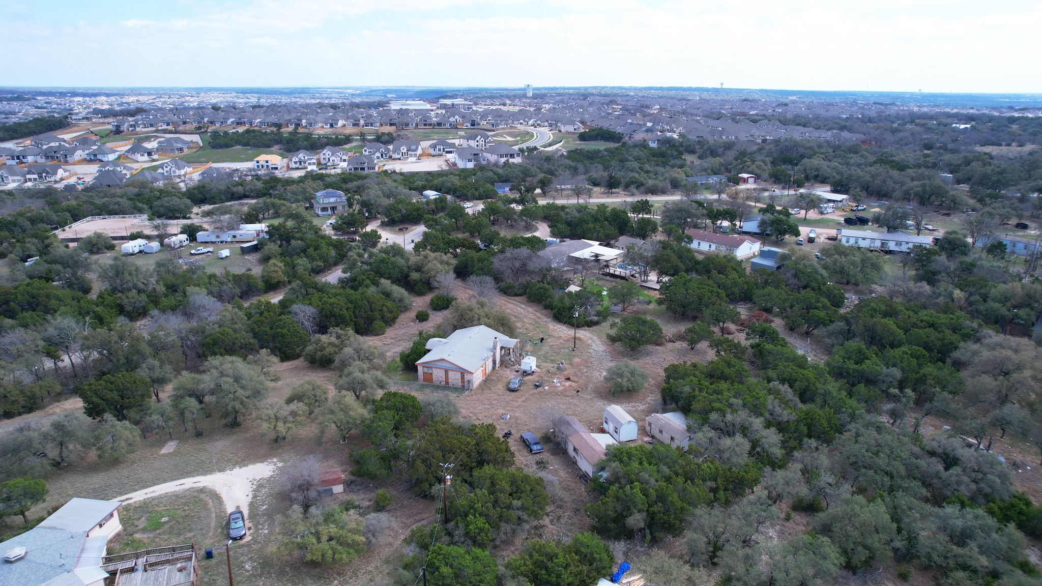 150 Mikes Way Leander, TX 78641 - Photo 6 of 21 an aerial view of a city with lots of residential buildings