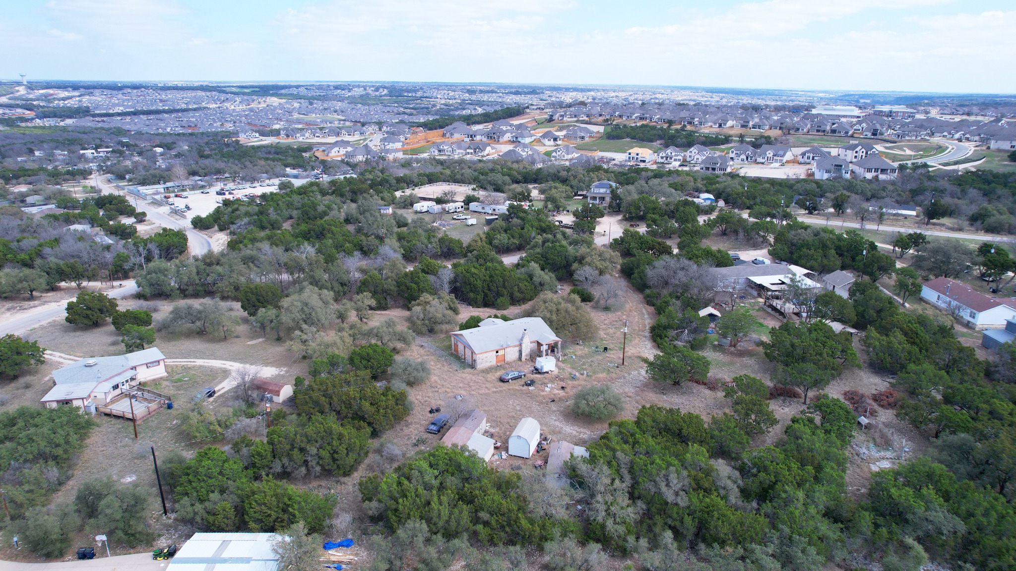 150 Mikes Way Leander, TX 78641 - Photo 7 of 21 an aerial view of a city with lots of residential buildings