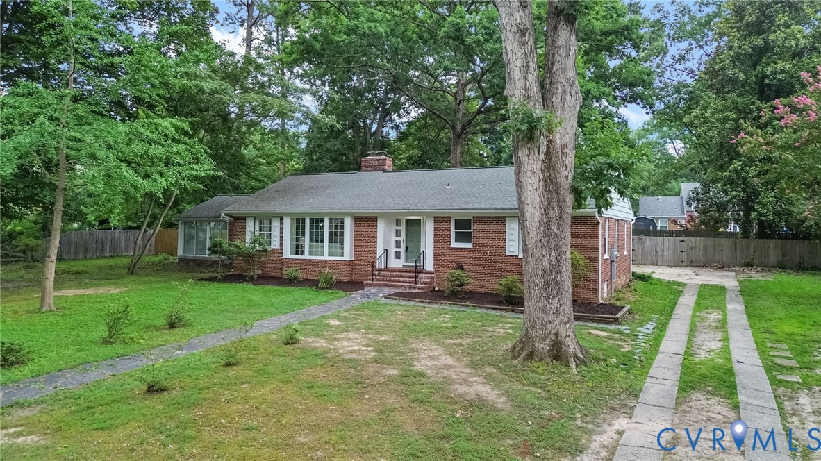 1136 Overbrook Road Petersburg, VA 23805 - Photo 3 of 51 Brick ranch-style residence featuring white shutte