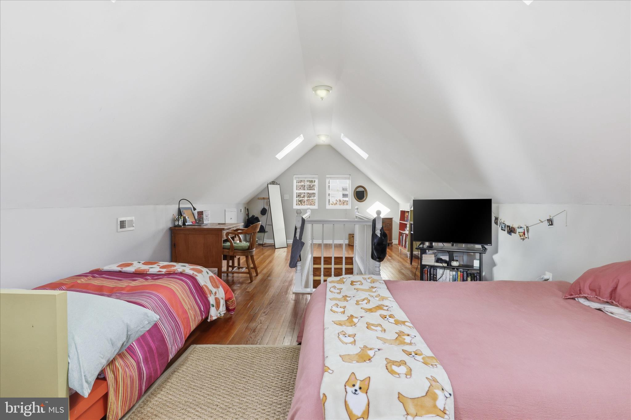 304 Highview Avenue Silver Spring, MD 20901 - Photo 25 of 48 a bed room with a bed and a tv