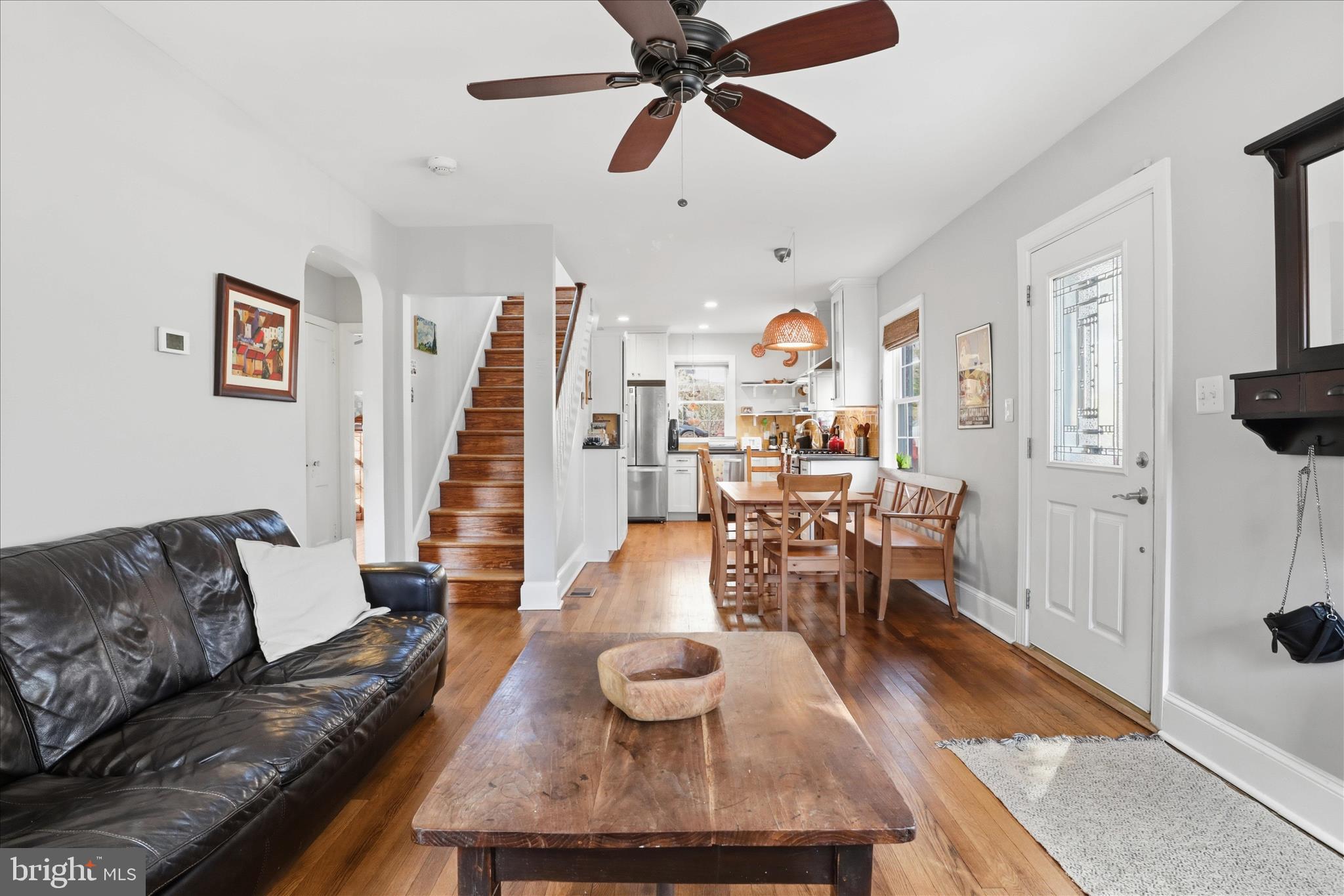 304 Highview Avenue Silver Spring, MD 20901 - Photo 9 of 48 a living room with furniture and a wooden floor