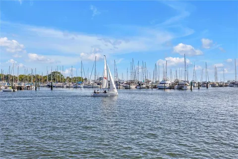 a view of a building with a yard