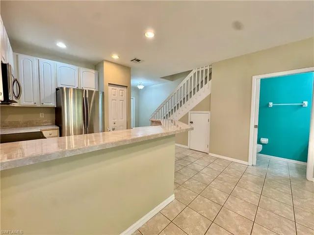 a view of a park with a slide