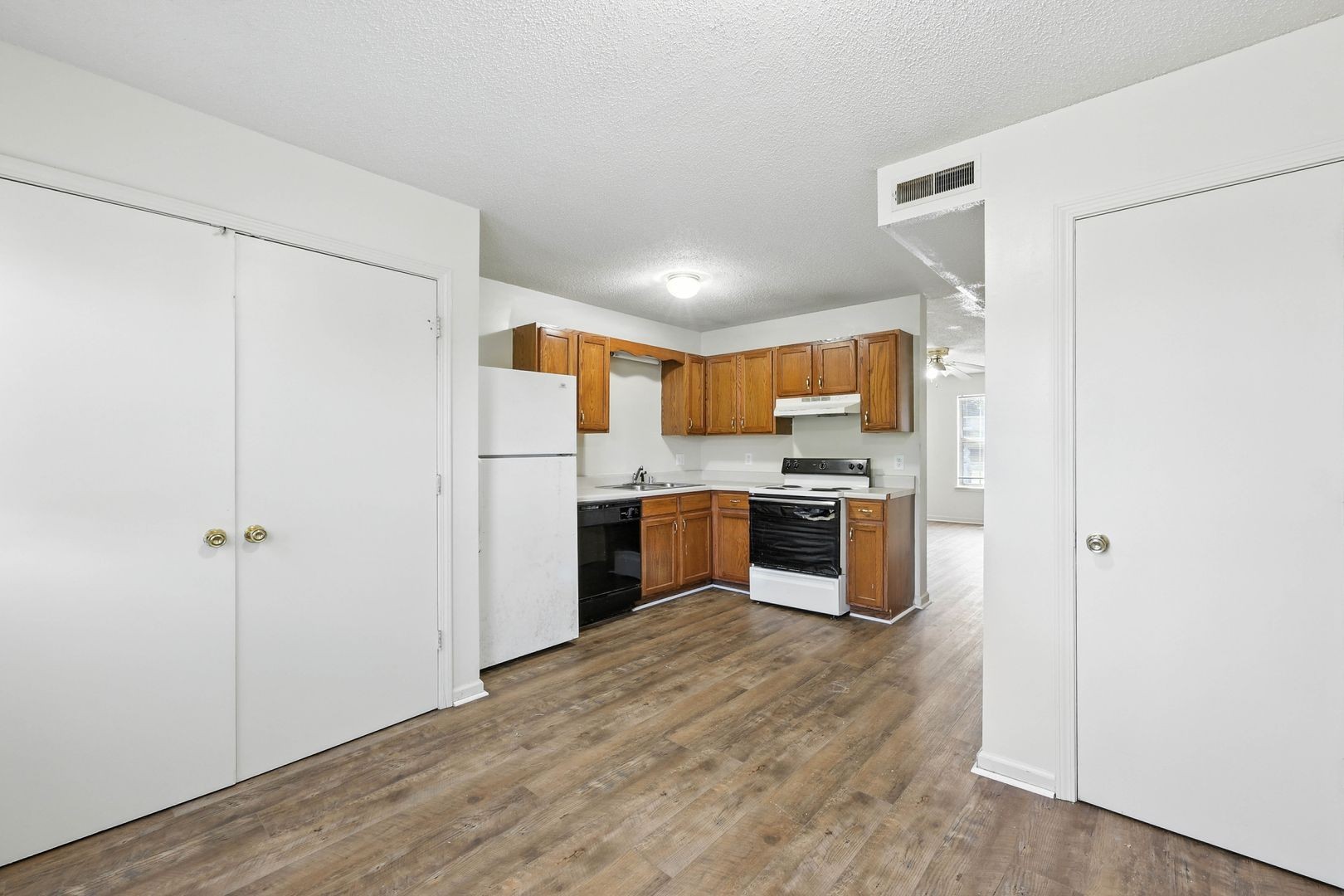 285 State Line Road Oak Grove, KY 42262 - Photo 8 of 18 a kitchen with stainless steel appliances a refrigerator and a sink