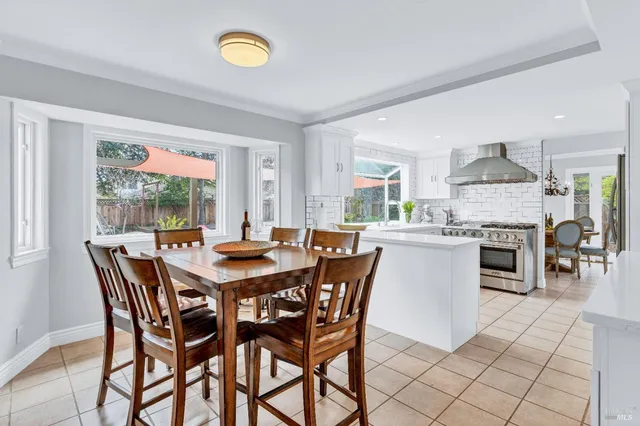 a outdoor view with a sitting space