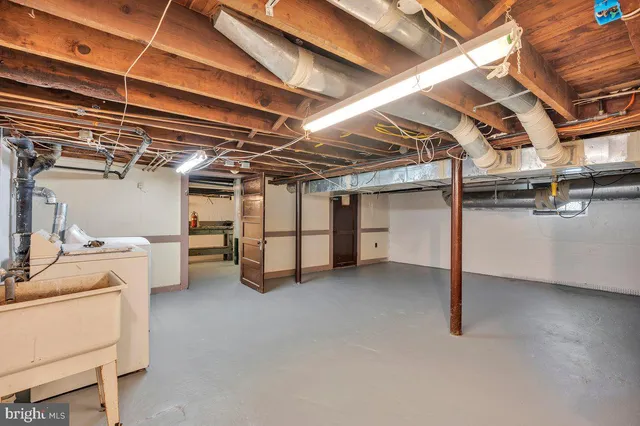 a view of storage and utility room