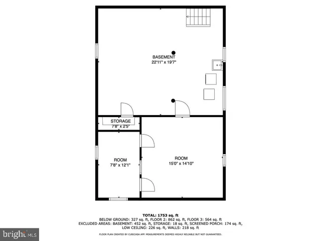 a picture of floor with a white wall and a painting