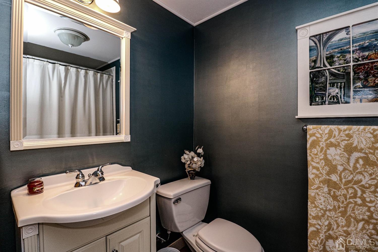 147 Oxford Road Colonia, NJ 07067 - Photo 19 of 31 Master bath features tub/shower combination, vanity sink and updated commode.