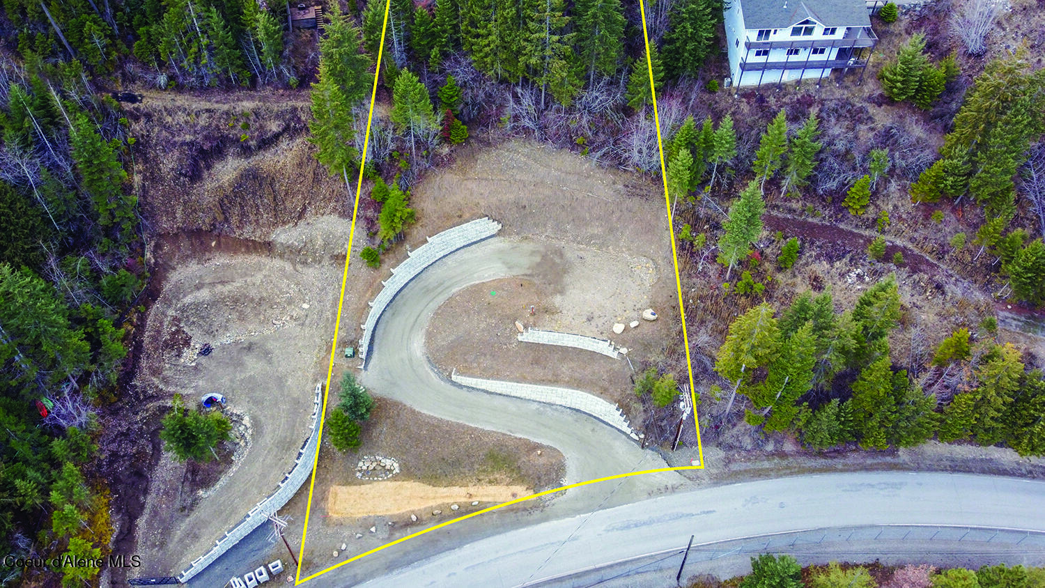 16882 East Hudson Bay Road Bayview, ID 83803 - Photo 12 of 13 Aerial View of Lot Lines