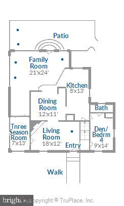 214 South Tyrone Road Baltimore, MD 21212 - Photo 44 of 46 Main level floor plan