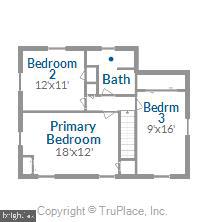 214 South Tyrone Road Baltimore, MD 21212 - Photo 45 of 46 Upper level floor plan
