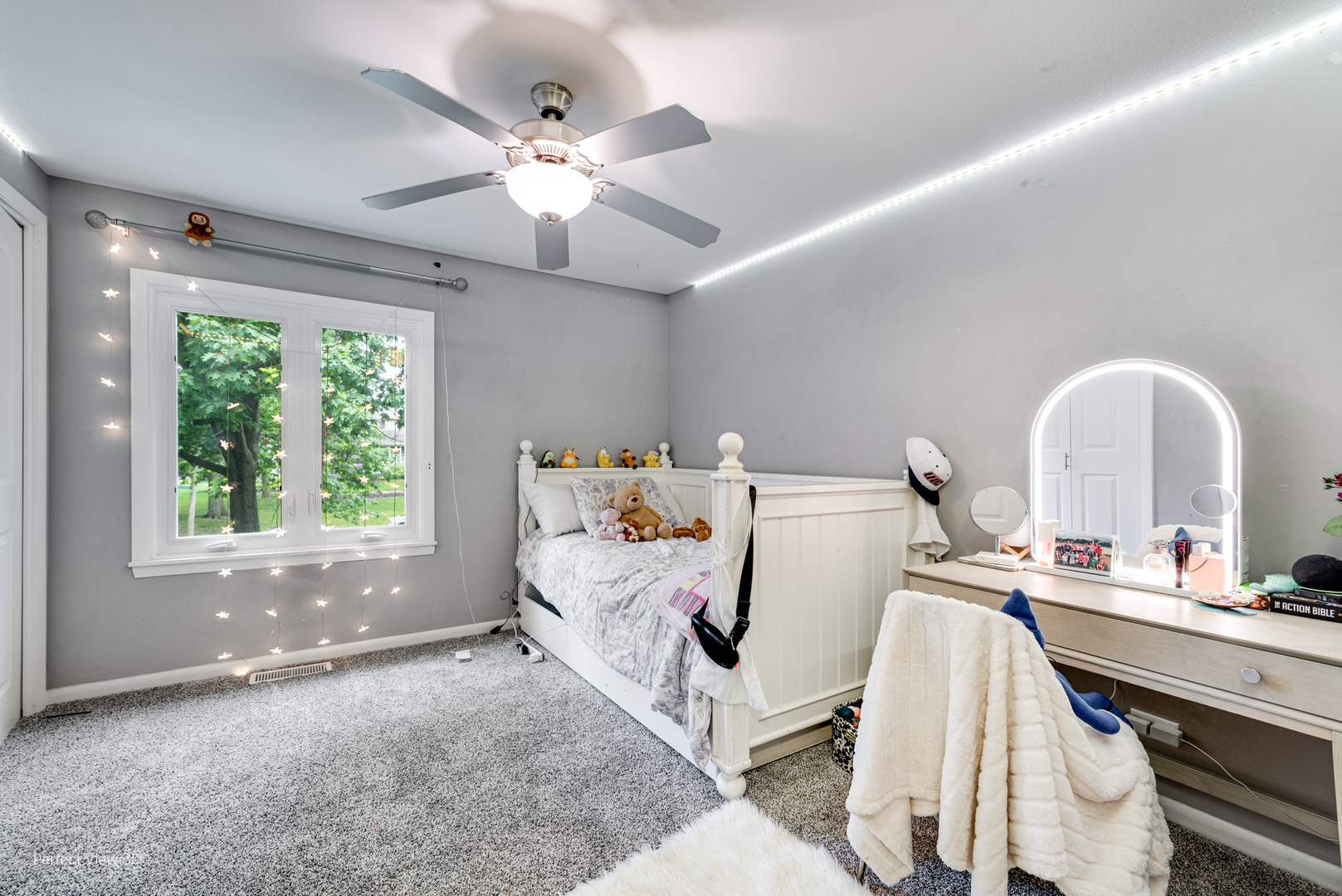 20131 East Brightway Road Mokena, IL 60448 - Photo 15 of 26 a bed room with a bed and a window