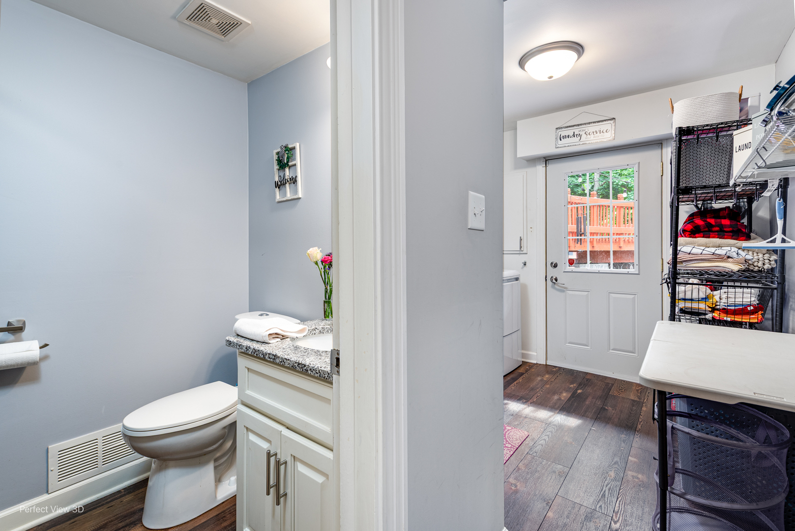 20131 East Brightway Road Mokena, IL 60448 - Photo 20 of 26 a bathroom with a toilet a sink and a mirror