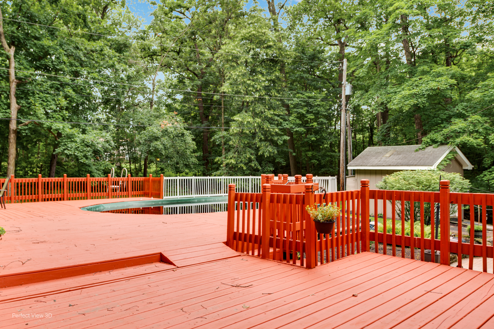 20131 East Brightway Road Mokena, IL 60448 - Photo 23 of 26 a balcony with trees in the background