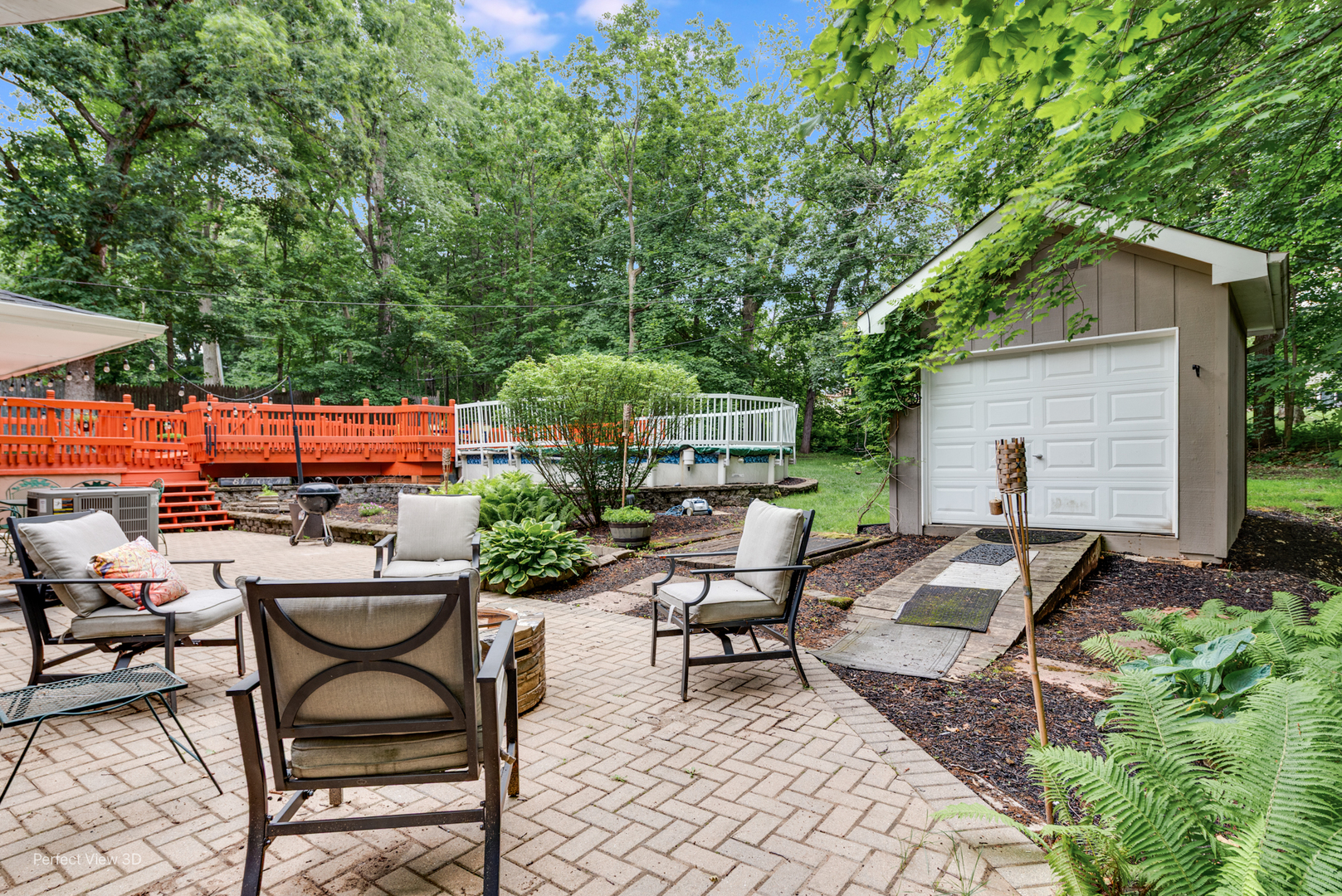 20131 East Brightway Road Mokena, IL 60448 - Photo 24 of 26 a view of a backyard with sitting area