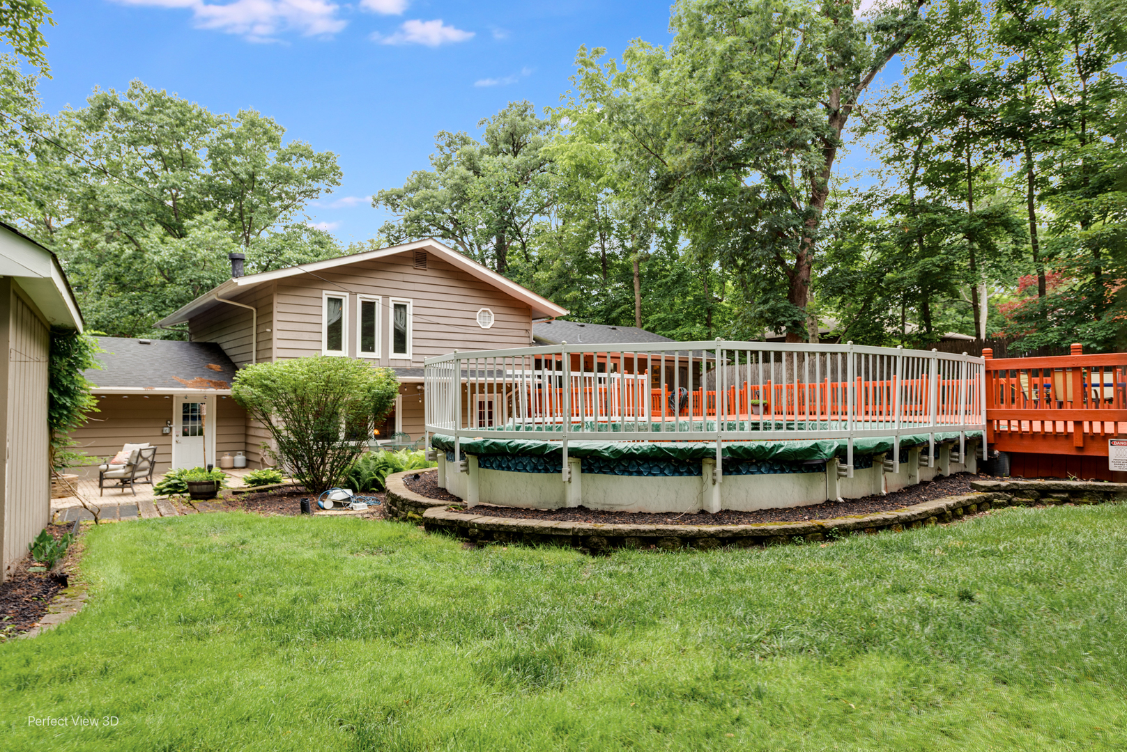 20131 East Brightway Road Mokena, IL 60448 - Photo 26 of 26 a view of a house with a yard and sitting area