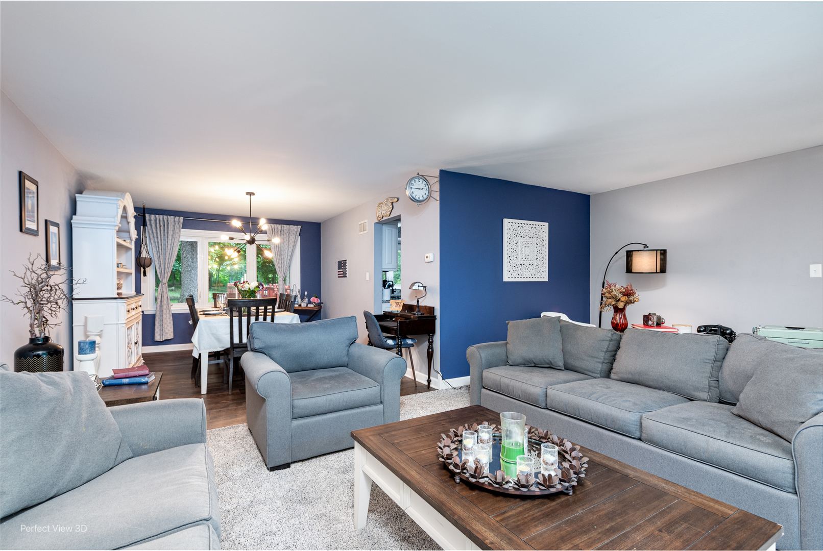 20131 East Brightway Road Mokena, IL 60448 - Photo 4 of 26 a living room with furniture and a chandelier